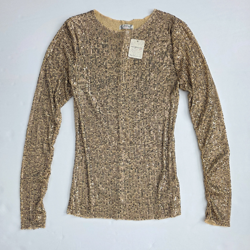 Free People Intimately - Gold Rush Long Sleeve Top